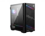 MSI MPG VELOX 100P AIRFLOW Gaming 'Black, 3x 120mm Fan + 1x 120mm ARGB Fan, ARGB light strip, USB Type-C, 1x , Center, , , mATX, '