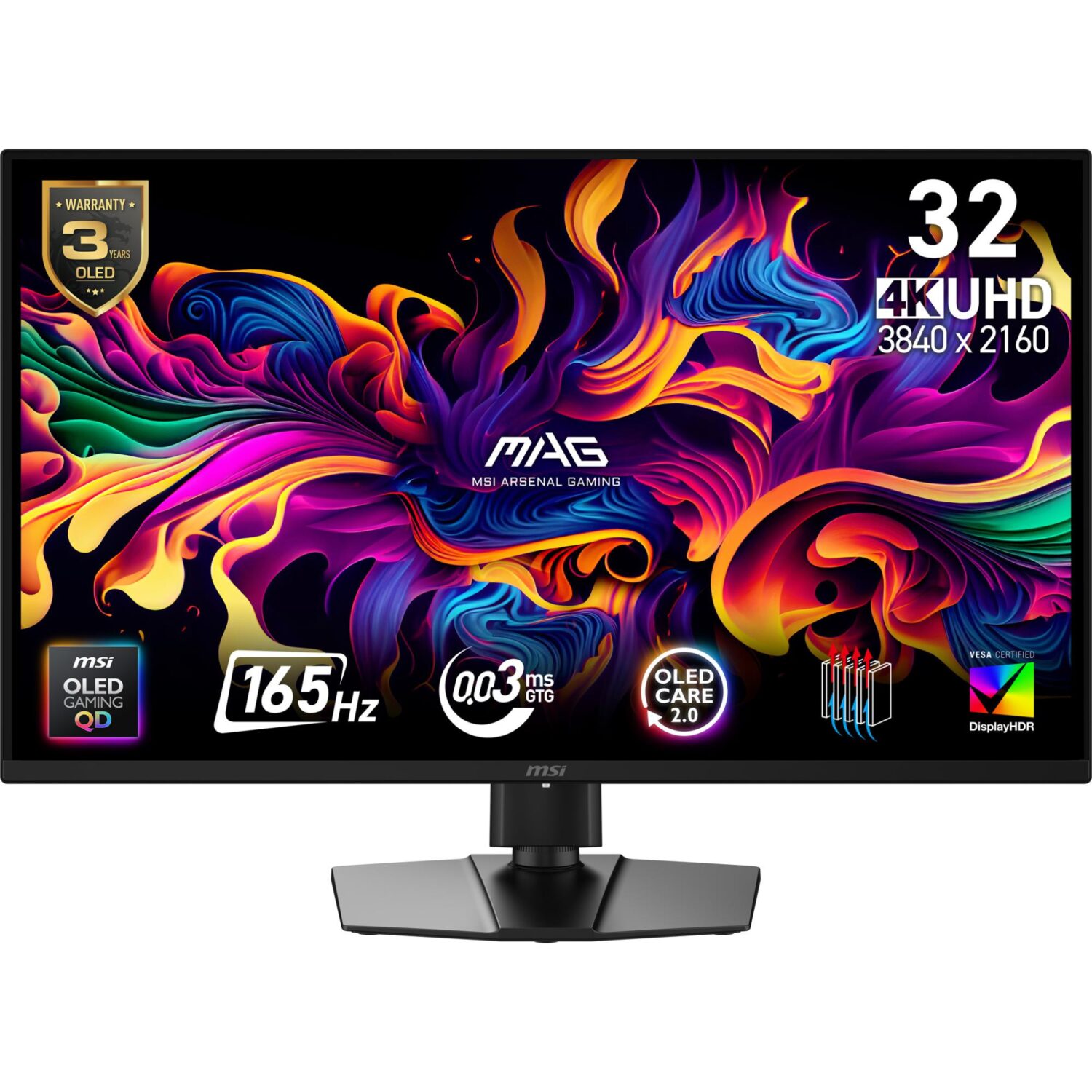 18743adb-0a52-4626-a9db-32eaac94b198 Monitor MSI 31.5 " 3840 x 2160 4K Ultra HD QD-OLED - Image 1