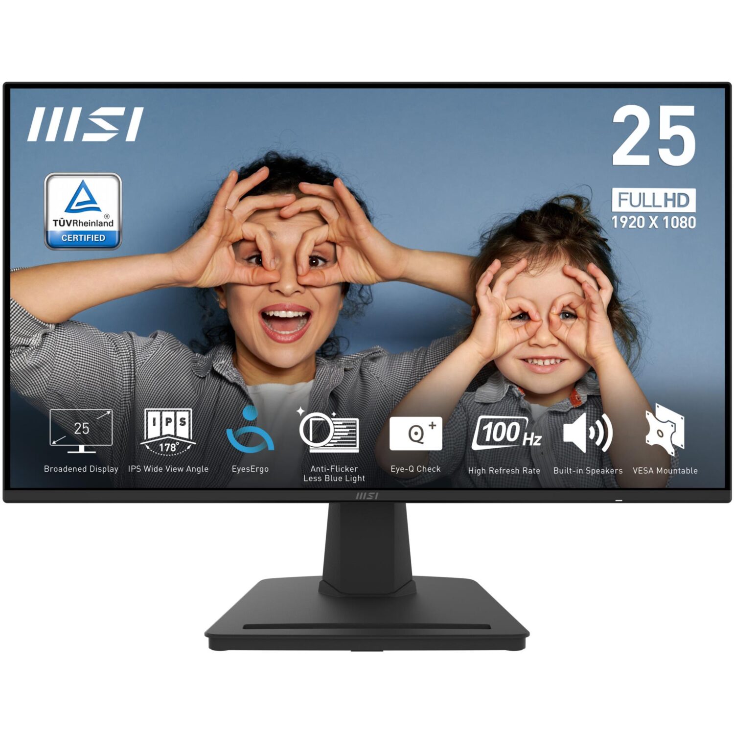 1aff40ca-10c0-459c-8e85-3cd3f7747aa1-2 LCD Monitor MSI PRO MP252 24.5" IPS 1920x1080 16:9 100Hz 1 ms - Image 1