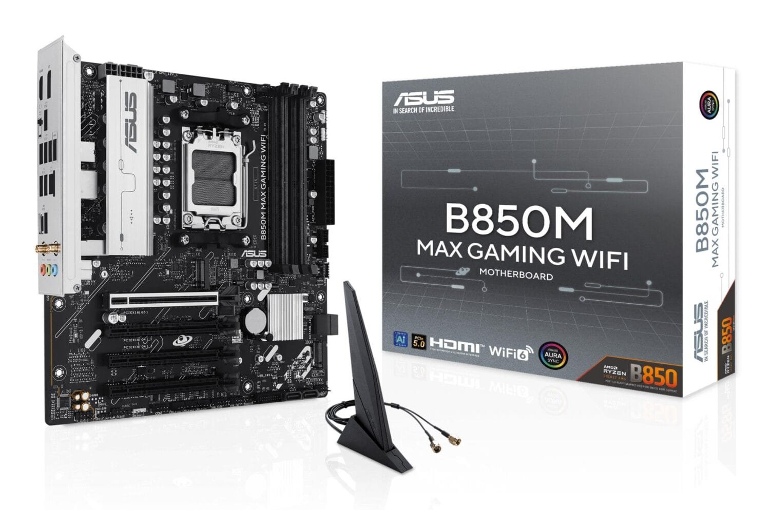 6b3e5ffb-5d90-4f36-97a8-6462a5444f6b ASUS B850M MAX GAMING WIFI - Image 1