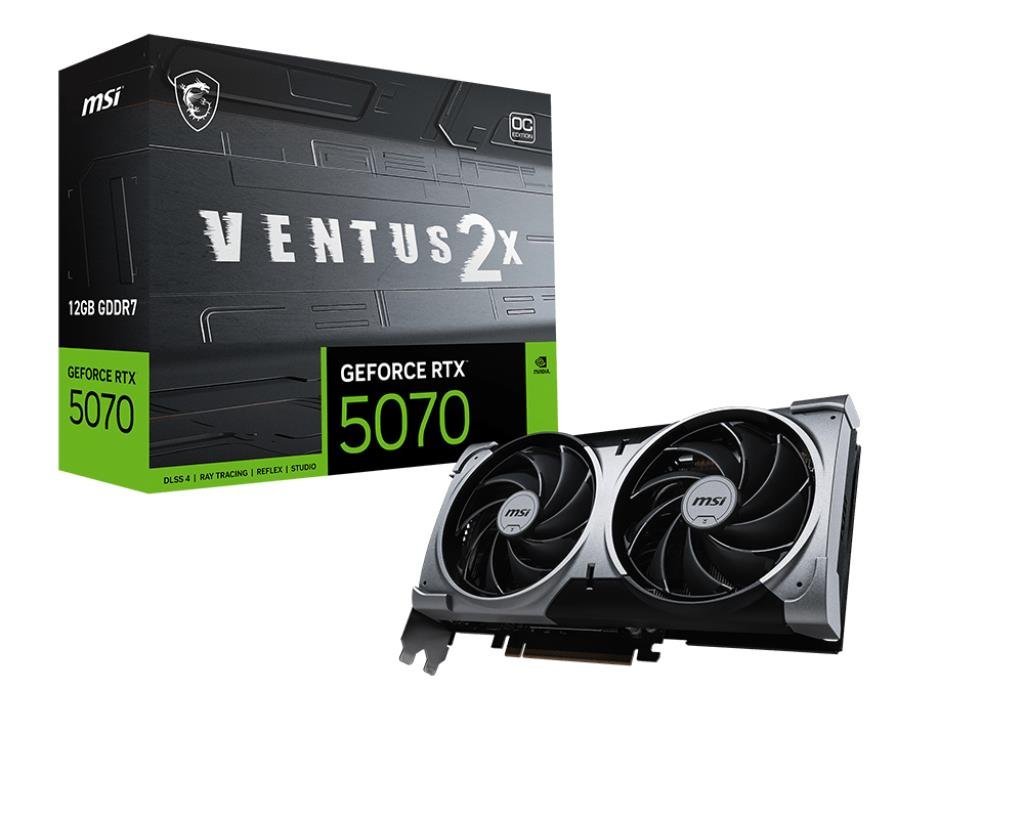8757ae2d-f864-4b6b-834f-449cd54208f9 MSI GeForce RTX™ 5070 Ventus 2X OC Dual 12GB - Image 1