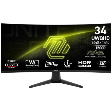 LCD Monitor MSI MAG 346CQ 34" Curved VA 3440x1440 16:9 180 Hz 1 ms