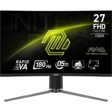 LCD Monitor|MSI|MAG 27C6PF|27"|Gaming/Curved|Panel VA|1920x1080|16:9|180 Hz|0.5 ms|MAG27C6PF